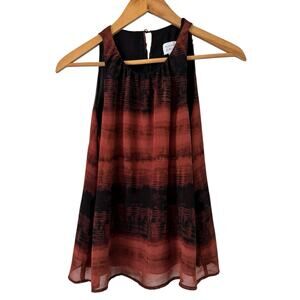 Evereve Peyton Jensen Augustine Sleeveless Pleat Front Tank Blouse Sz Small USA